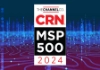 Logo for the 2024 CRN MSP 500, recognizing top managed service providers in the industry